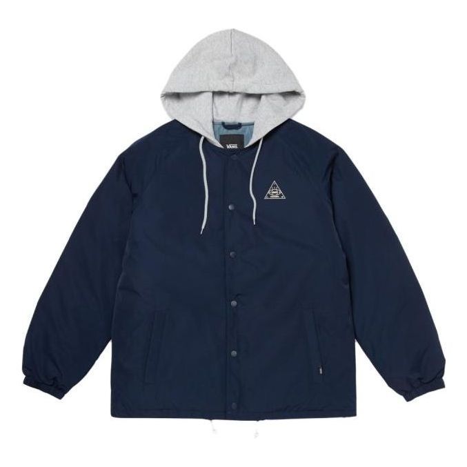 Vans Casual Hooded Down Jacket 'Navy Blue' VN000FBYLKZ sold by KicksCrew