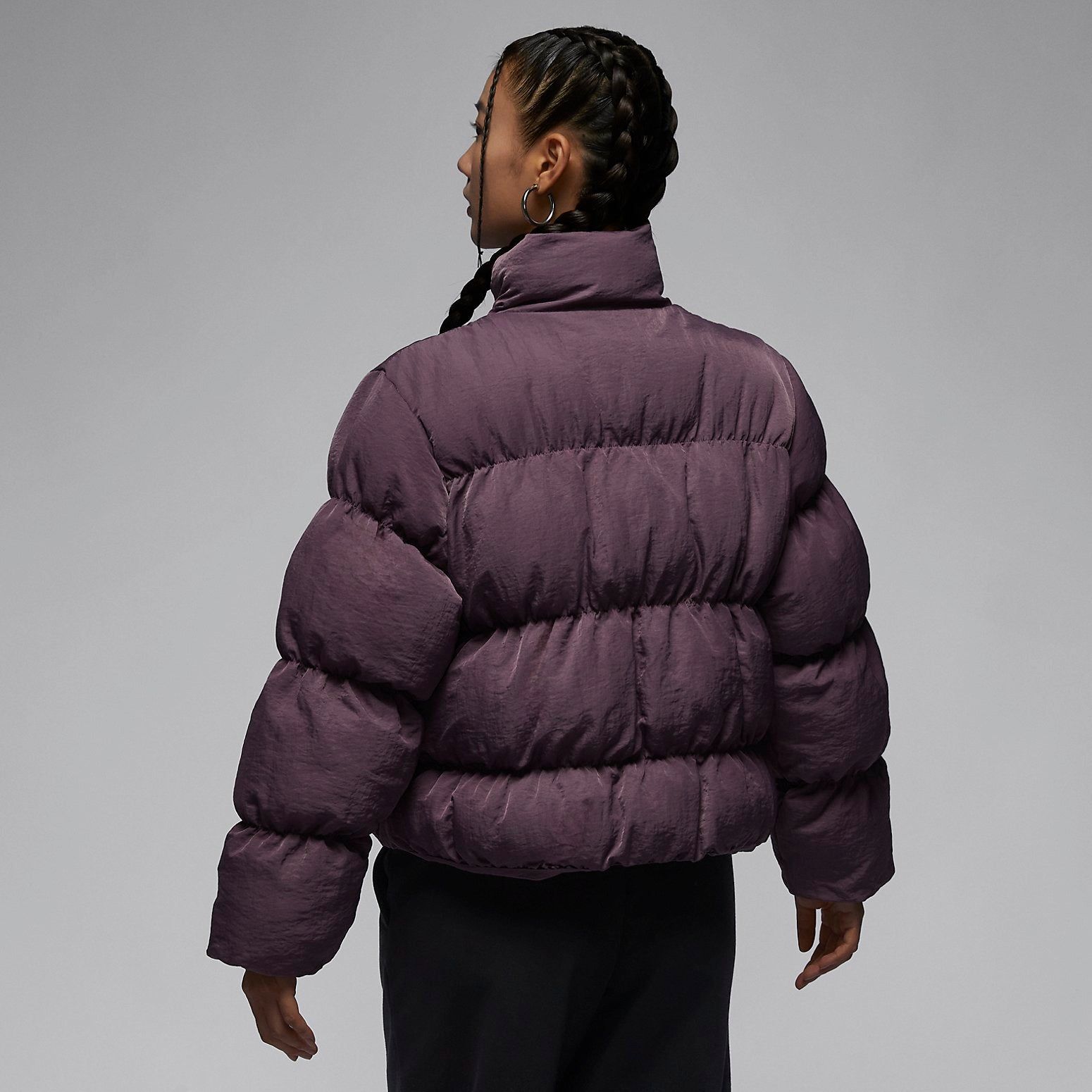 (WMNS) Air Jordan Cropped Puffer Jacket Coat 'Purple' FB5150-508 sold by KicksCrew product image thumbnail 3
