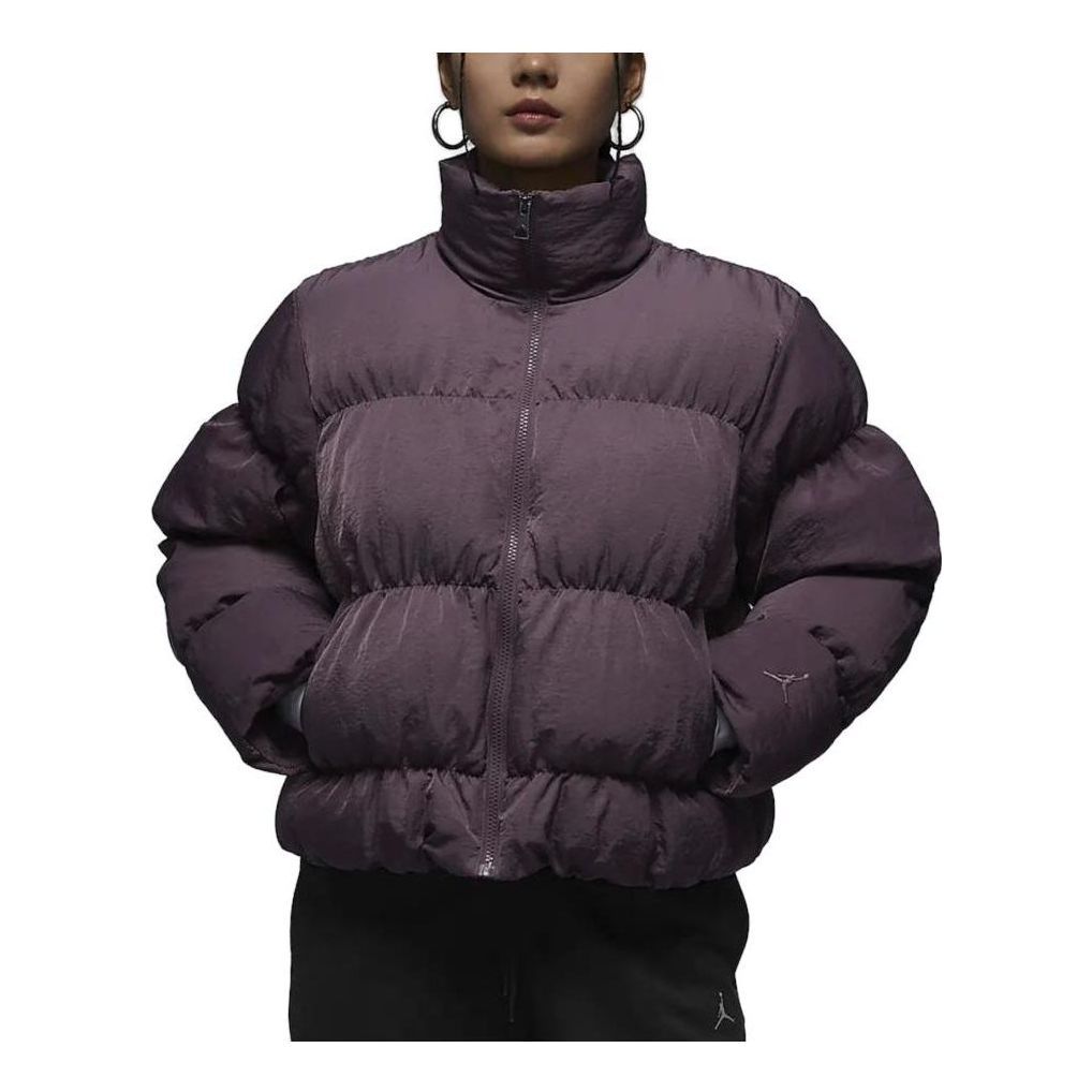 (WMNS) Air Jordan Cropped Puffer Jacket Coat 'Purple' FB5150-508 sold by KicksCrew