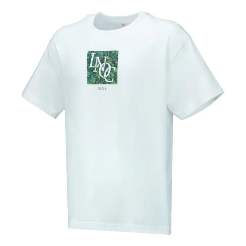 Li-Ning Printed Graphic Crew Neck T-shirt 'White Green' AHST129-1 sold by KicksCrew