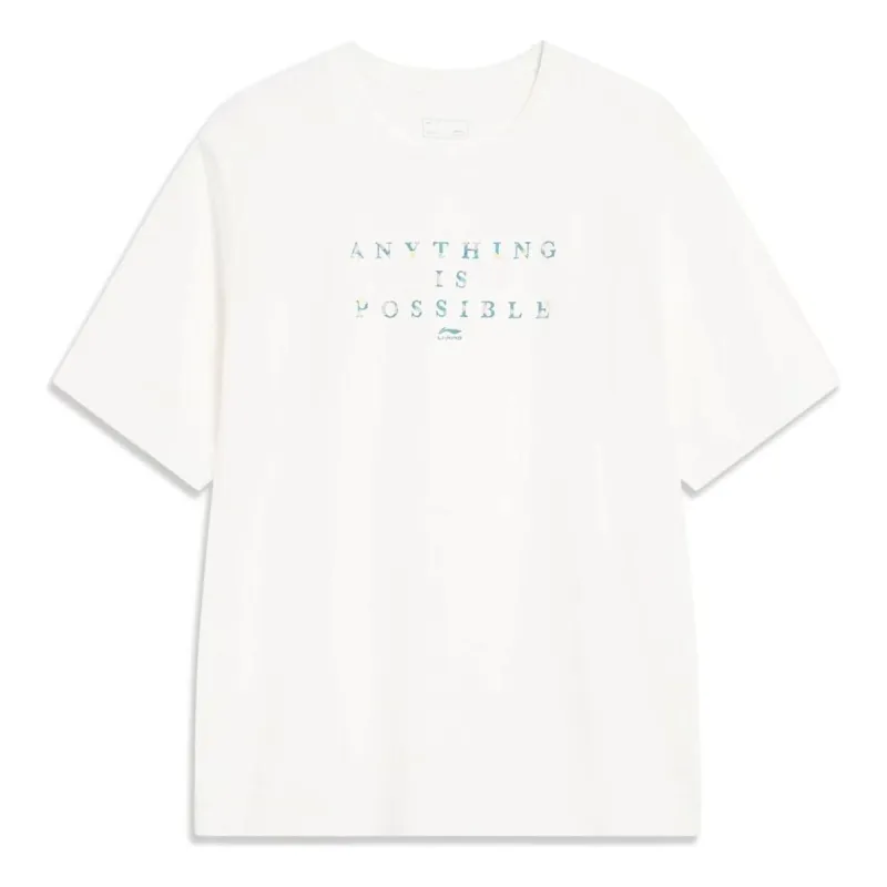 Li-Ning Sports Style Breathable T-Shirt 'White' AHST451-2 sold by KicksCrew