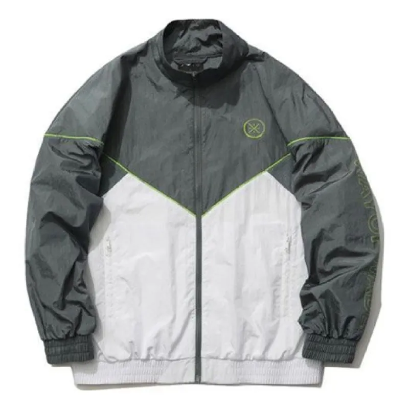 Li-Ning Way Of Wade Logo Sports Jacket 'Grey White' AJDR193-2 sold by KicksCrew