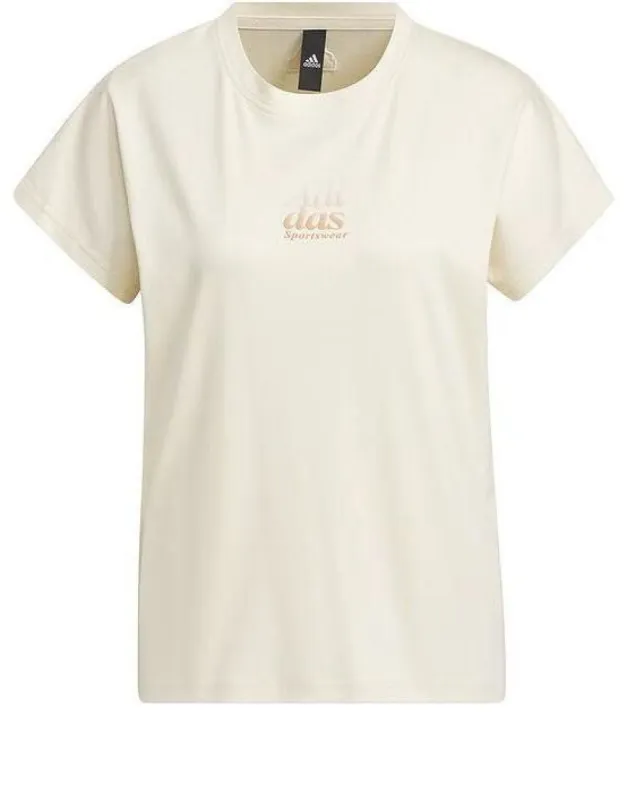 (WMNS) adidas 5 Miles Lounge Silky Touch T-shirt (Asia Sizing) 'Beige' IM8861 sold by KicksCrew