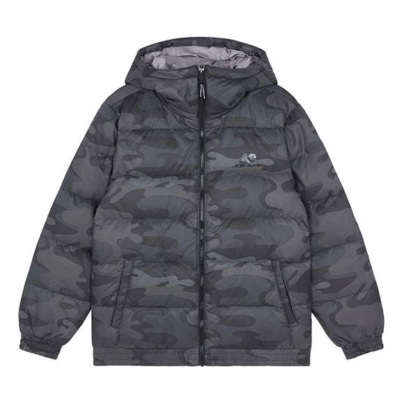 New Balance Sport Printed Logo Puffer Jacket 'Black Camo' AMJ13335-BM sold by KicksCrew