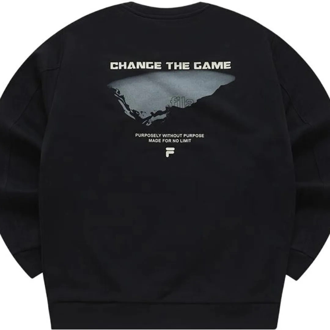 FILA FUSION Graphic Sweater 'Black White' T11M341209F-BK sold by KicksCrew product image thumbnail 2