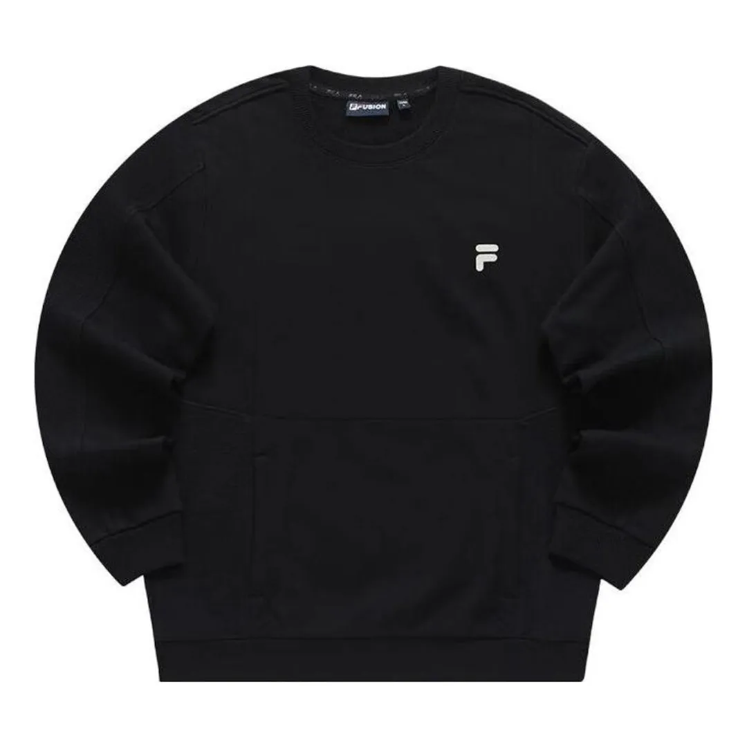 FILA FUSION Graphic Sweater 'Black White' T11M341209F-BK sold by KicksCrew