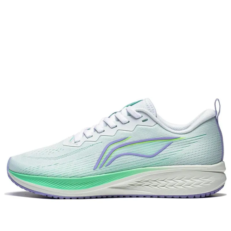 (WMNS) Li-Ning RED HARE VI Racing Running Shoes 'White Green' ARMT016-13 sold by KicksCrew