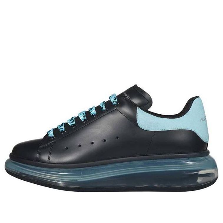 (WMNS) Alexander McQueen Oversized Sneakers 'Black Light Blue' 666893WHXMA1136 sold by KicksCrew