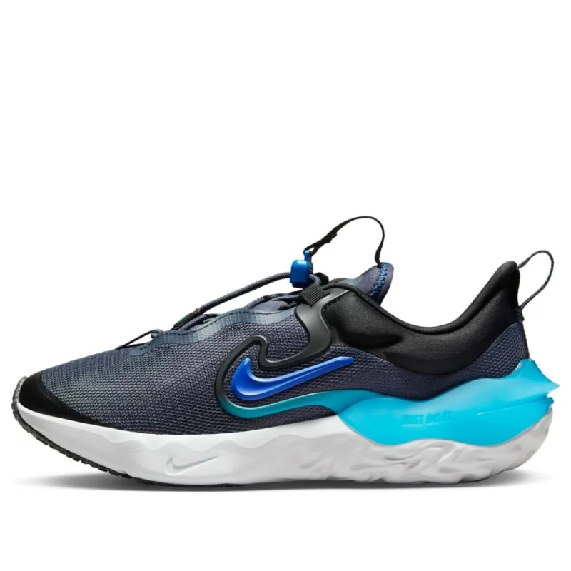 (GS) Nike Run Flow 'Thunder Blue Lightning' DR0472-400 sold by KicksCrew