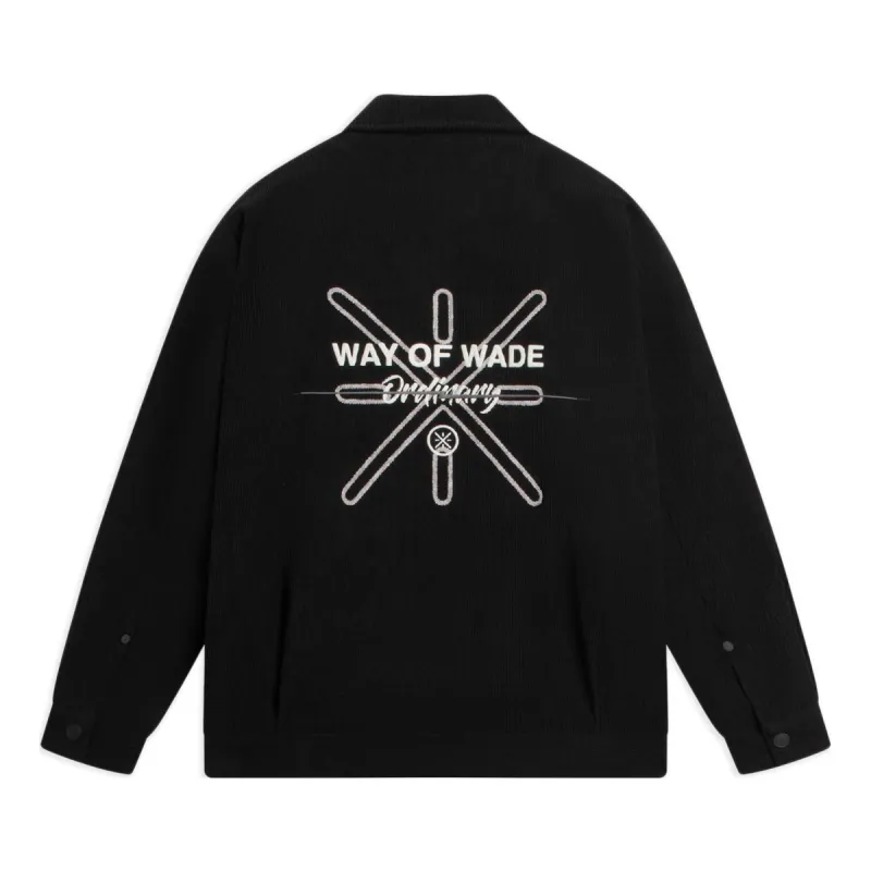 Li-Ning Way Of Wade Logo Corduroy Jacket 'Black' AJMS065-1 sold by KicksCrew