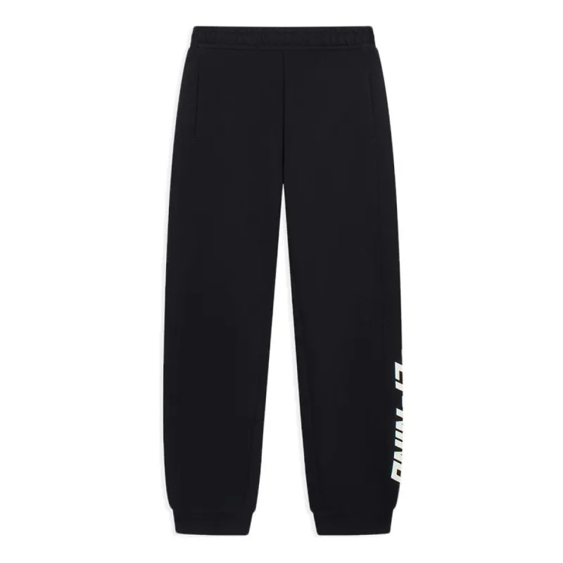 Li-Ning Logo Sports Sweatpants 'Black' AKLT059-2 sold by KicksCrew