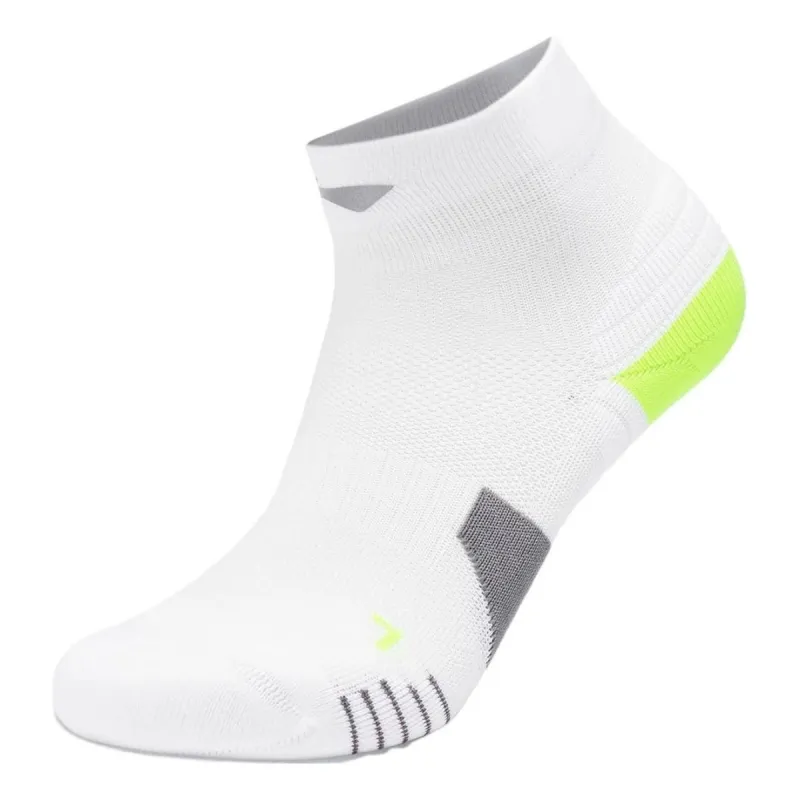 Li-Ning Cushion Ankle Socks 'White Grey Green' AWST103-14 sold by KicksCrew