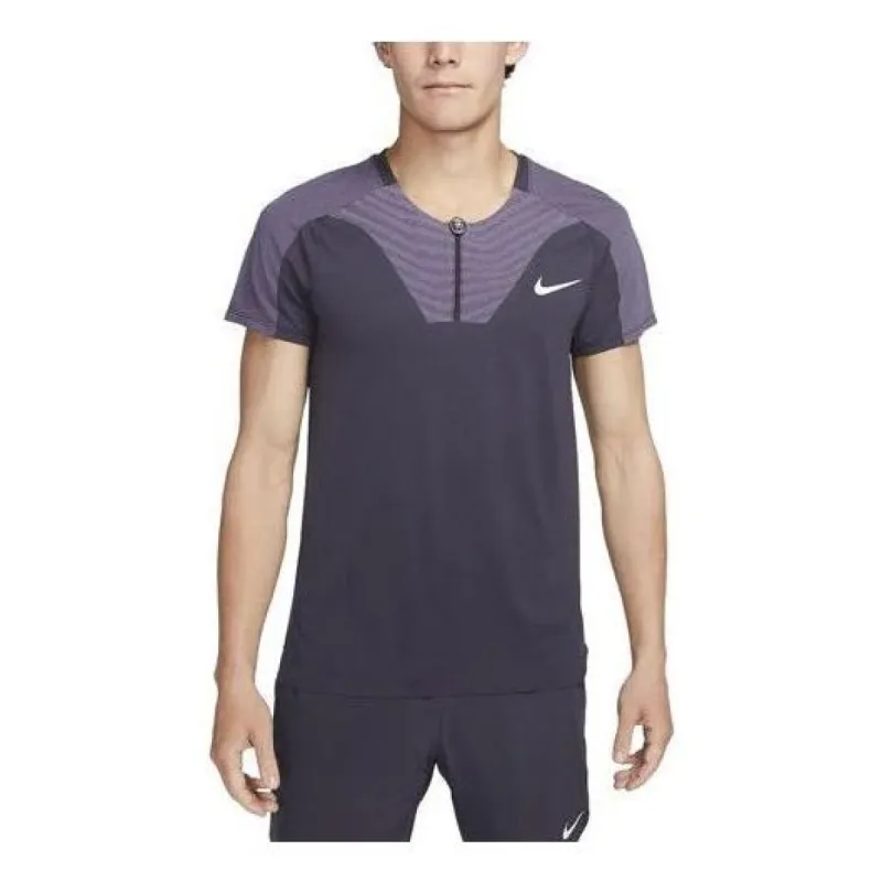 Nike Court Dri-FIT ADV Slam Logo Tee 'Purple' DV0693-015 sold by KicksCrew