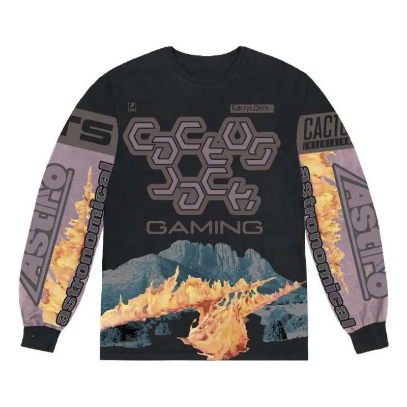 Travis Scott The Scotts Cj Gaming I L/S Jersey 'Black Multi' TC-403 sold by KicksCrew