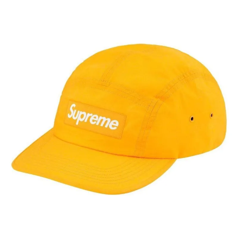 Supreme Dry Wax Cotton Camp Cap 'Yellow White' SUP-FW20-304 sold by KicksCrew