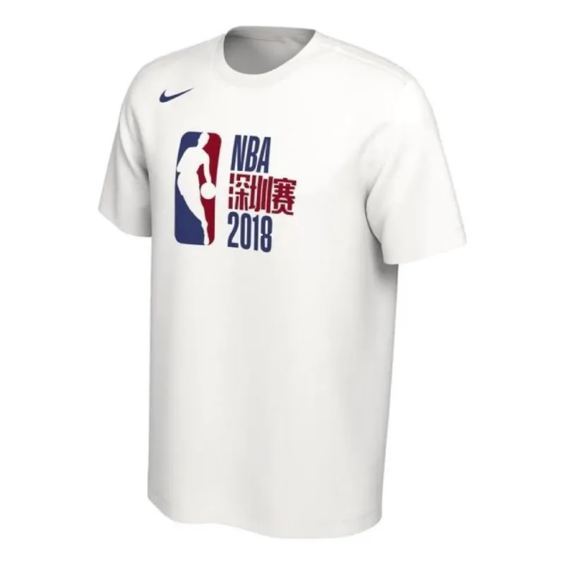 Nike x NBA 18 Shenzhen Game T-Shirt 'White' CI0969-100 sold by KicksCrew