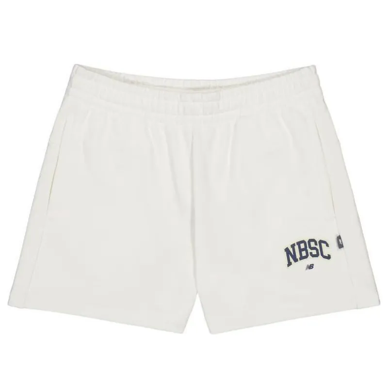 (WMNS) New Balance NBSC Cotton Short 'White' AWS42315-CIC sold by KicksCrew