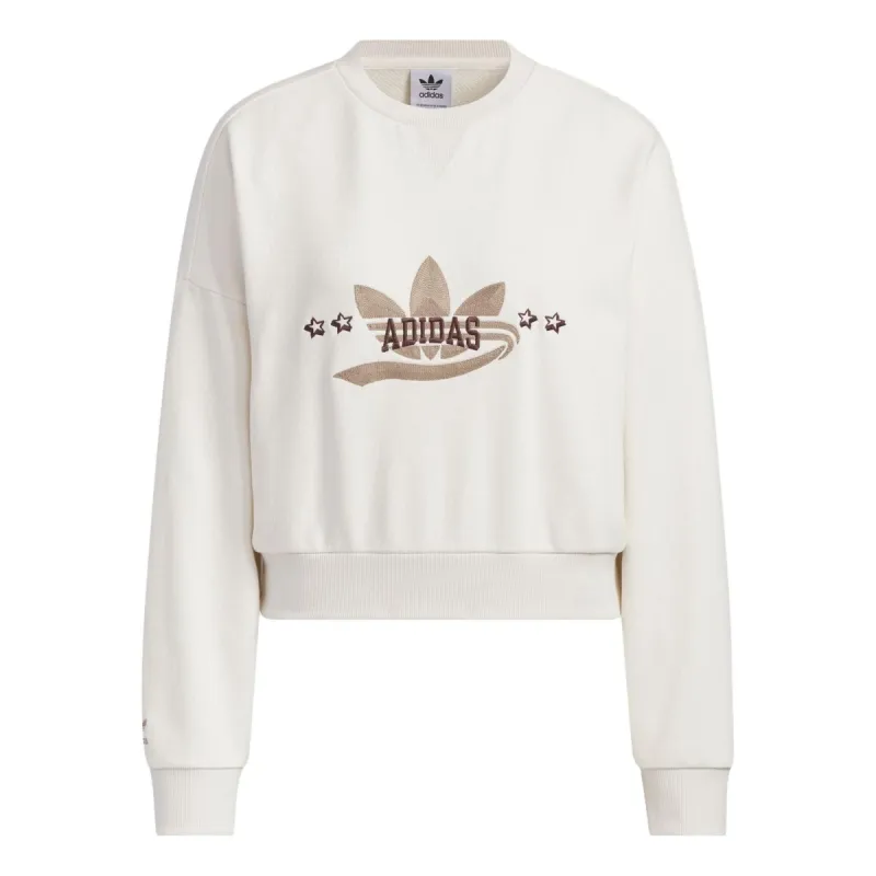 (WMNS) adidas originals Logo Sportswear Hoodie 'Beige' IN1054 sold by KicksCrew