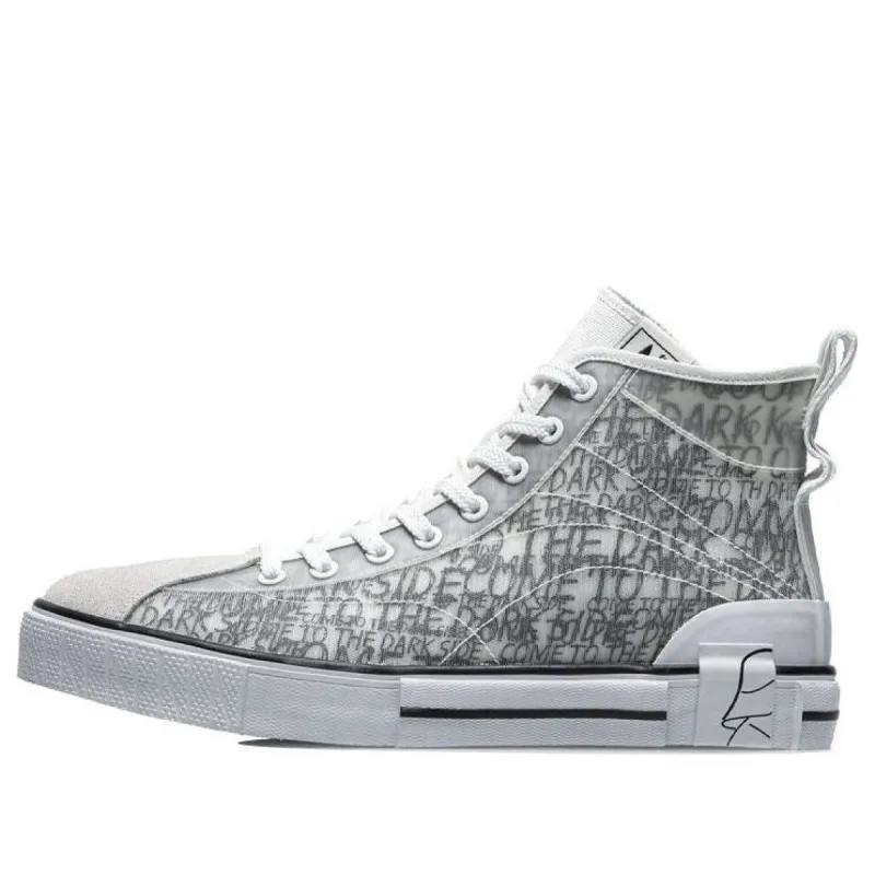 Li-Ning x Star Wars Canvas Hi Shoes 'Grey White' AGCR181-1 sold by KicksCrew