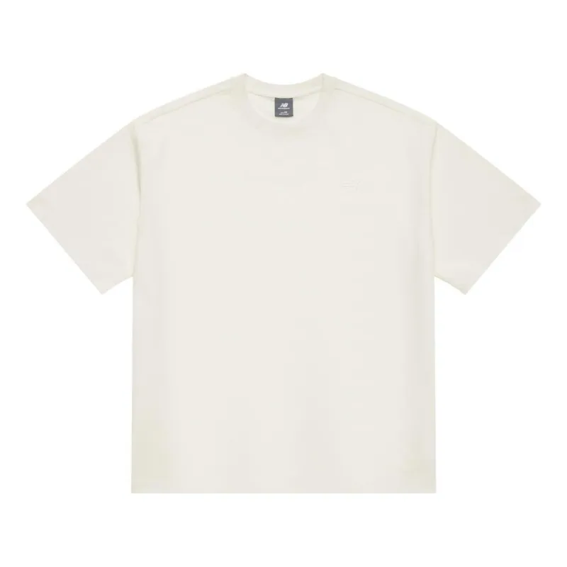 New Balance Linear Heritage Brushed Back Jersey Oversized T-Shirt 'White' AMT42335-CIC sold by KicksCrew