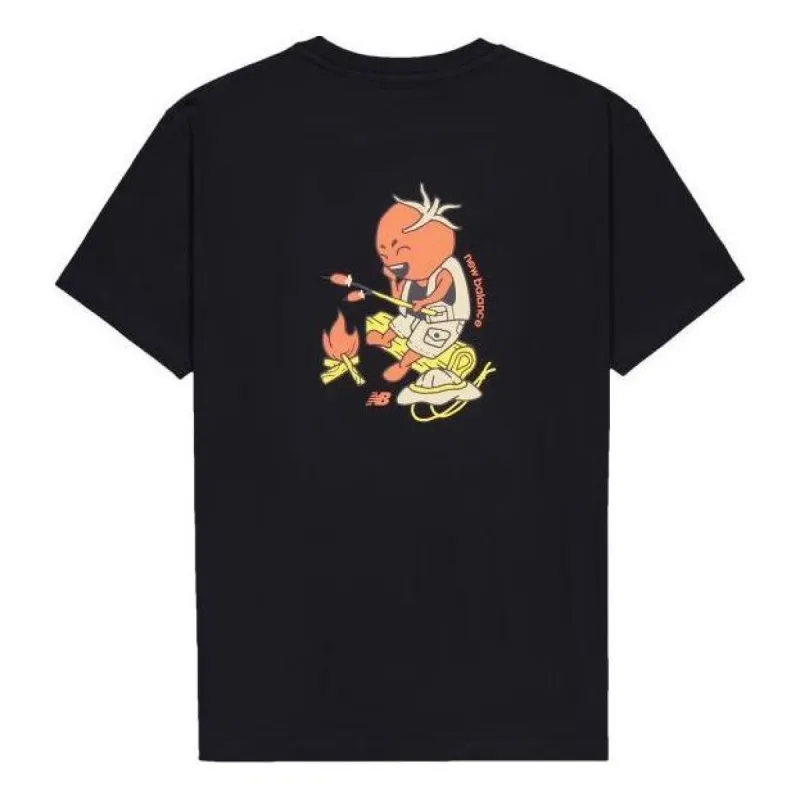 New Balance Graphic Print T-Shirt 'Black' AMT41363-BK made by New Balance