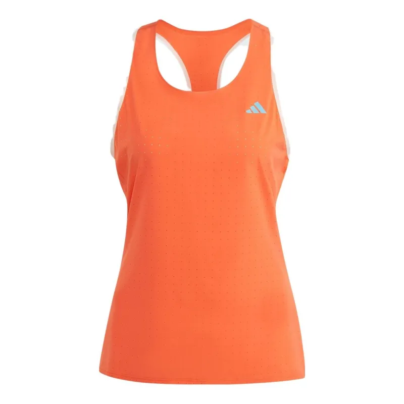 (WMNS) adidas Adizero Running Tank Top Asia Sizing 'Orange' IQ4925 sold by KicksCrew