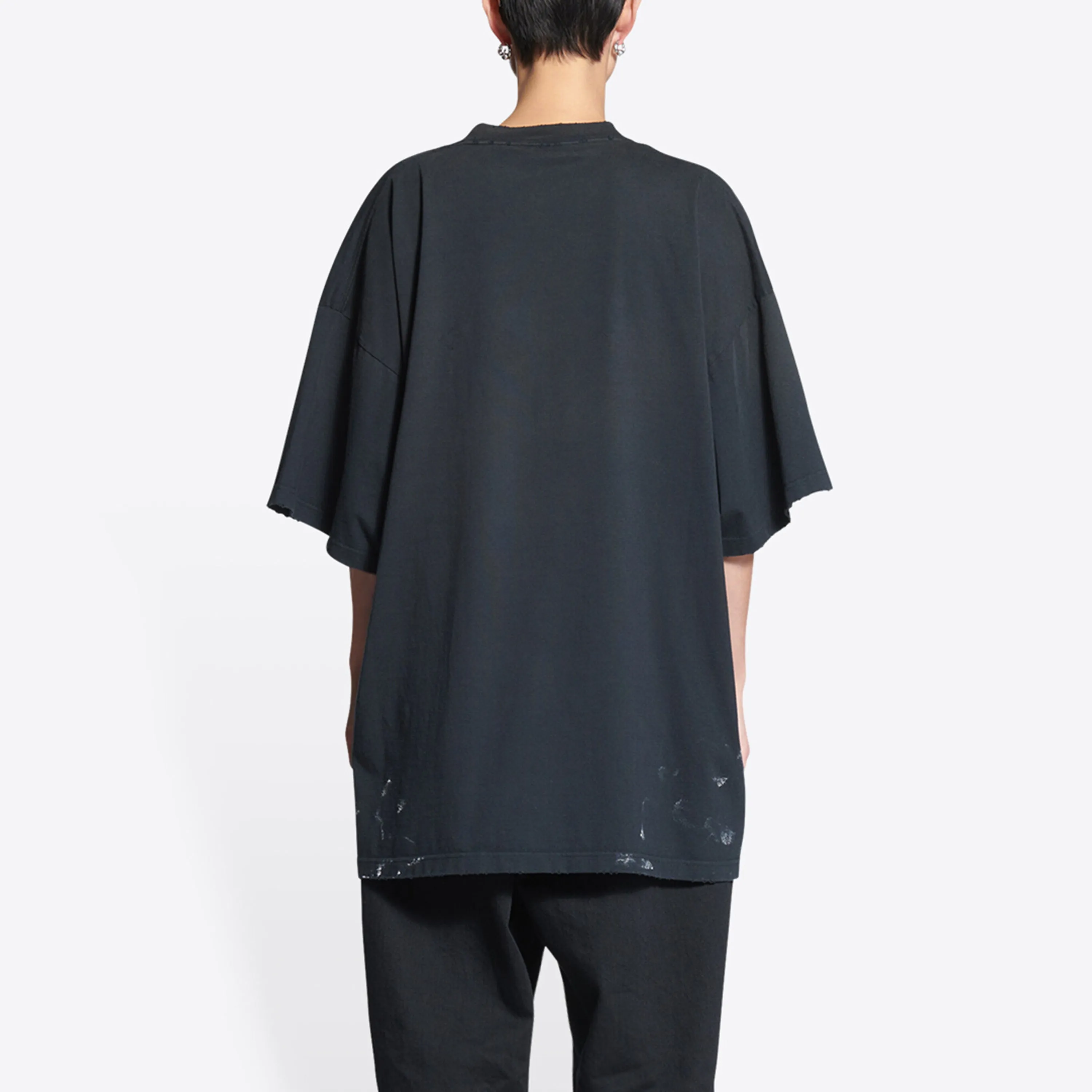 Balenciaga Metallica Short Sleeve T-Shirt Oversized Fit 'Black Orange' 694576TMV880105 sold by KicksCrew product image thumbnail 5