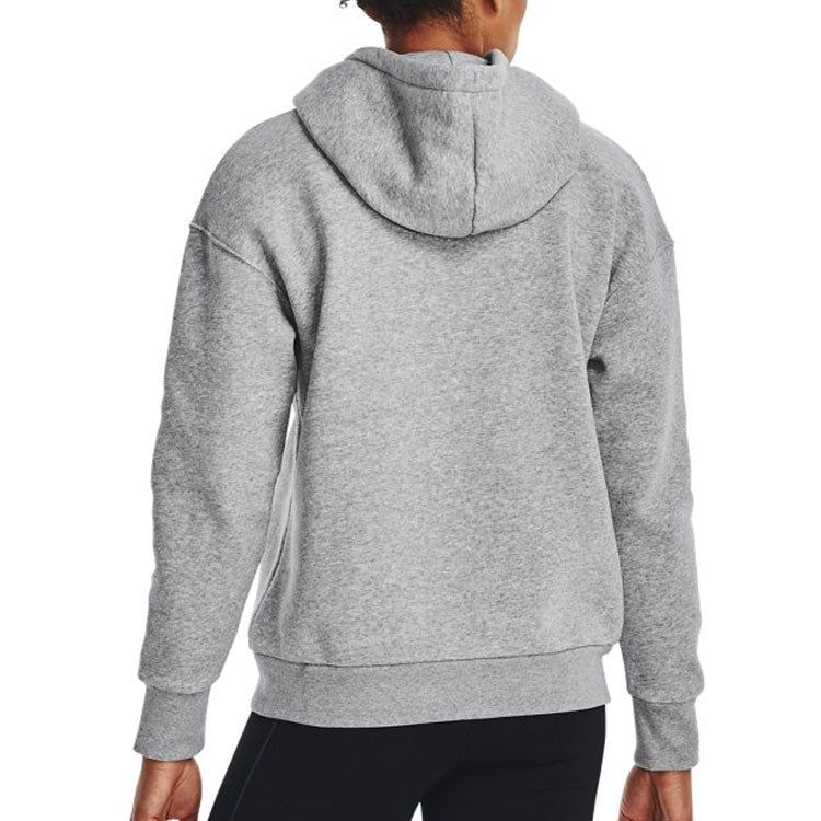 (WMNS) Under Armour Essential Fleece Hoodie 'Grey' 1373033-011 sold by KicksCrew product image thumbnail 4