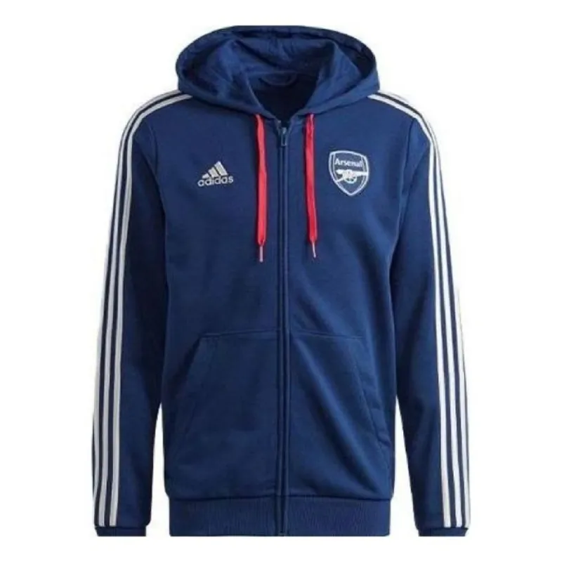 adidas Arsenal DNA Full-Zip Hoodie 'Blue White' HZ2071 sold by KicksCrew