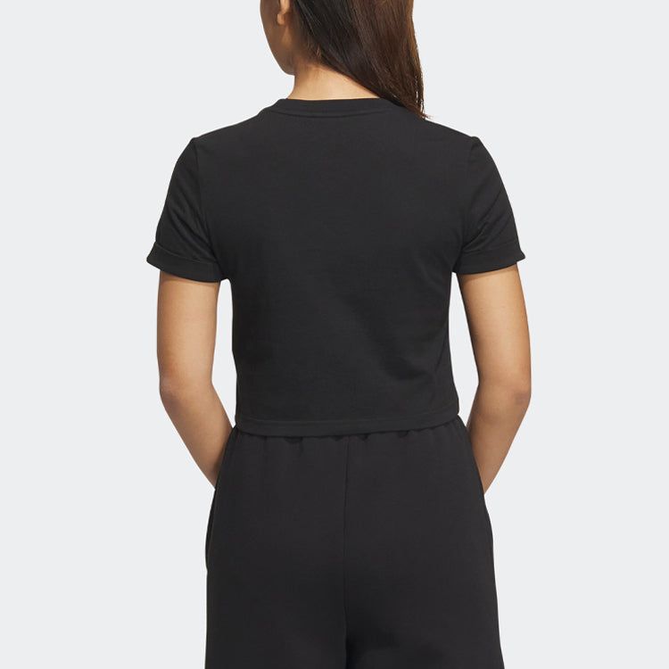 (WMNS) adidas Originals Adiclub Crop Top 'Black' IP1795 sold by KicksCrew product image thumbnail 3
