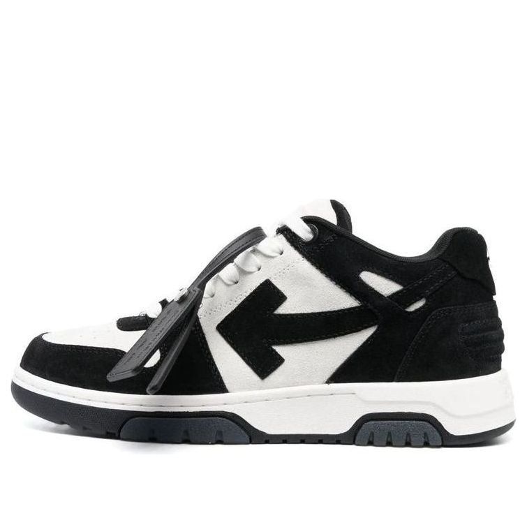Off-White Out Of Office Low-Top Sneakers 'Black White' OMIA189F22LEA0020110 sold by KicksCrew