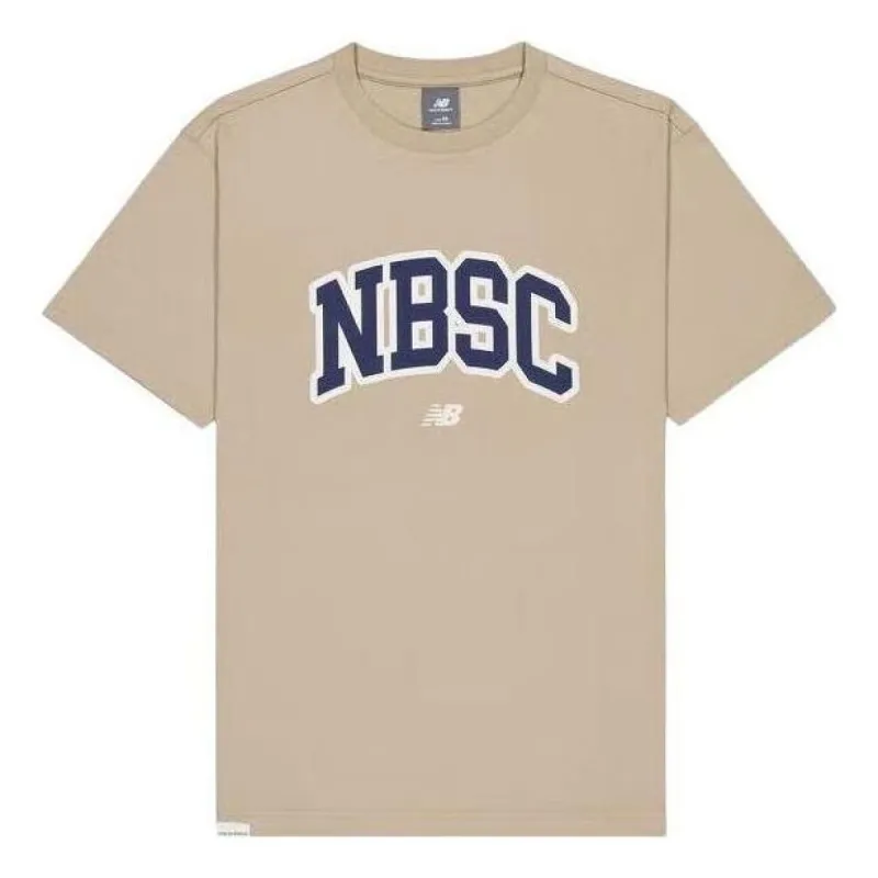 New Balance Big NBSC Graphic T-Shirt 'Beige Navy' AMT42322-SOT sold by KicksCrew