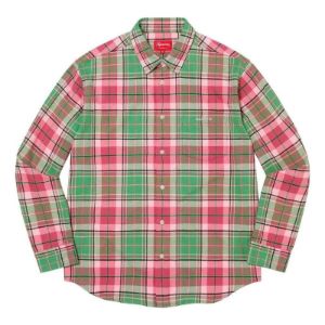 Supreme Plaid Flannel Shirt 'Red Green' SUP-FW22-008 sold by KicksCrew