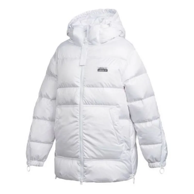 (WMNS) Adidas Originals Down Athletic Jacket 'White' GE0985 sold by KicksCrew