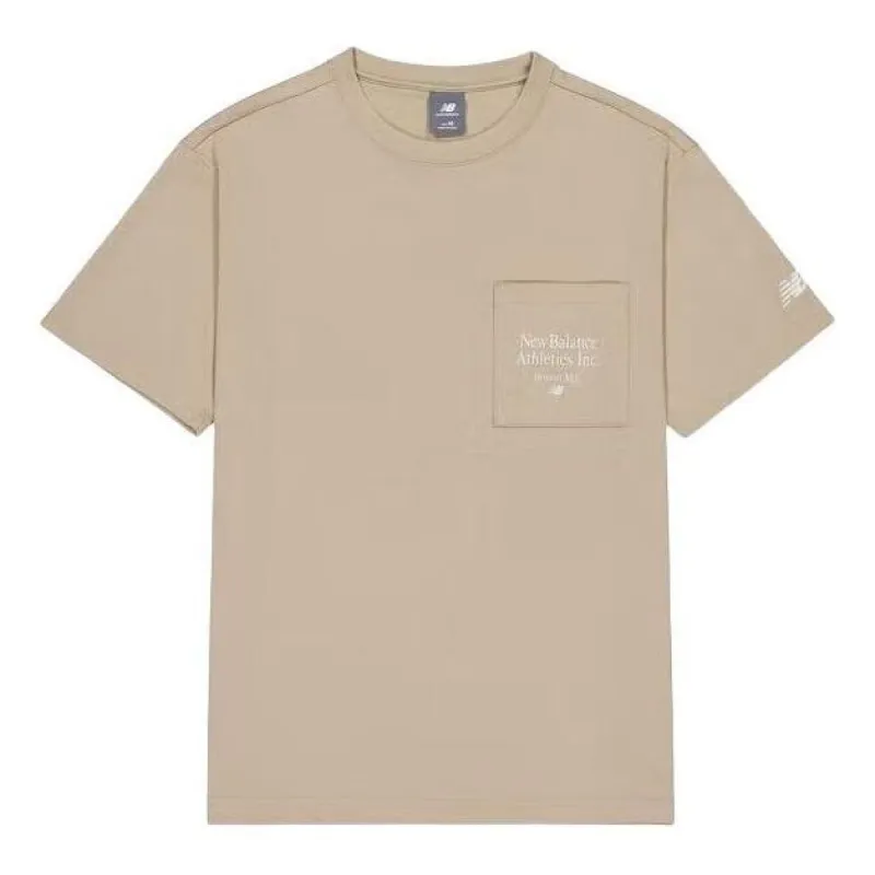 New Balance Essentials Athletic Club T-Shirt 'Khaki' AMT42316-SOT sold by KicksCrew