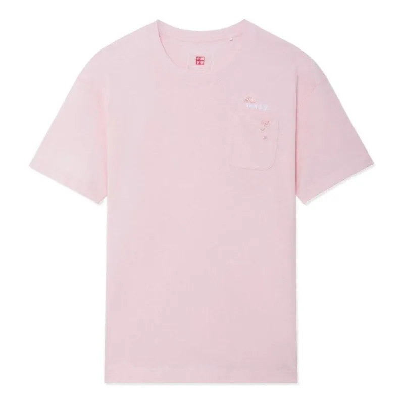 Li-Ning Cherry Blossom Graphic Pocket T-shirt 'Pink' AHSS909-2 sold by KicksCrew