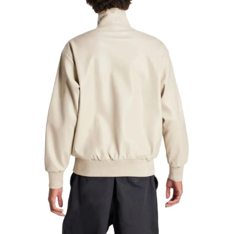 adidas Firebird Adicolor Three Stripes Synthetic Fabric Loose Jacket 'Beige' IZ4036 sold by KicksCrew product image thumbnail 4