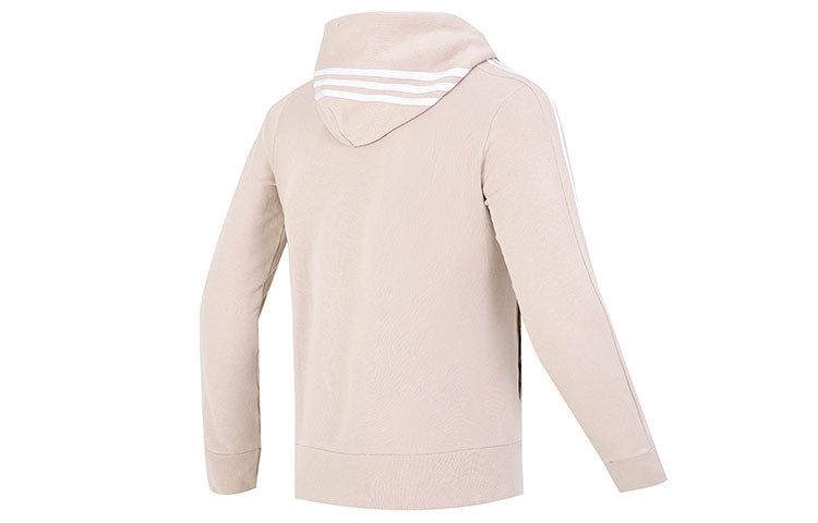 Adidas Essentials French Terry 3-Stripes Full-Zip Hoodie Jackets 'Beige' IC9839 sold by KicksCrew product image thumbnail 2
