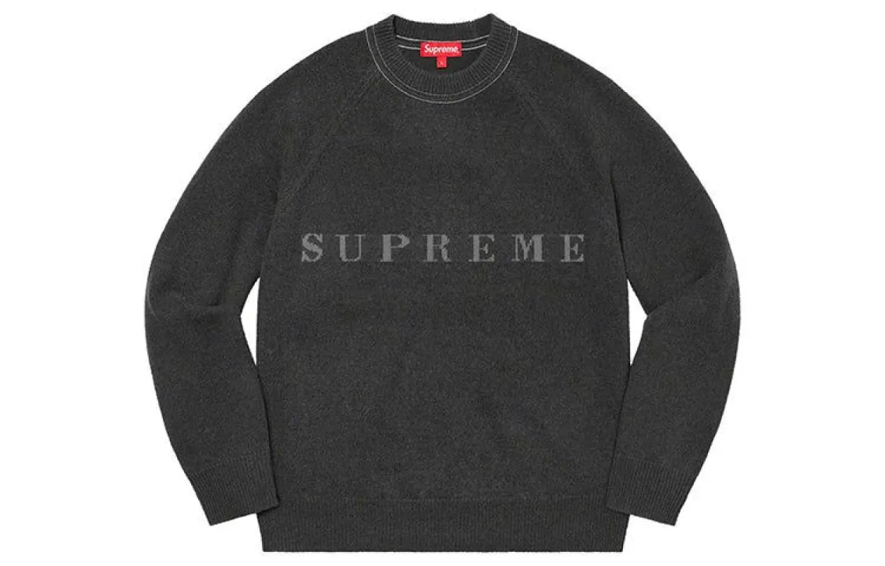 Supreme Stone Washed Sweater 'Black' SUP-FW20-179 sold by KicksCrew