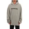 Balenciaga Blurred Logo Distress Hoodie 'Grey' 661711TKVD68174 sold by KicksCrew