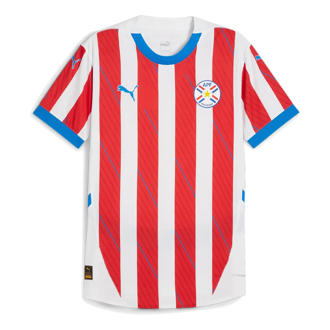 PUMA Paraguay 24 Home Jersey 'Red White' 774544-01 sold by KicksCrew