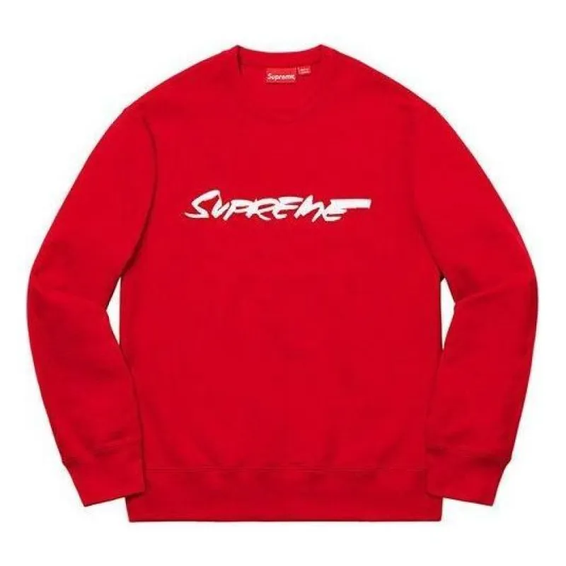 Supreme Futura Logo Crewneck Sweater 'Red White' SUP-FW20-171 sold by KicksCrew