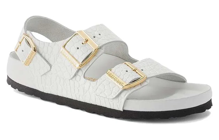 (WMNS) Birkenstock Milano Embossed Leather Narrow Fit Sandals 'Emboss white' 1024235 sold by KicksCrew product image thumbnail 2