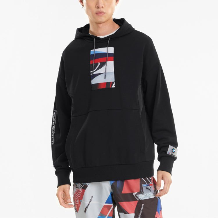 PUMA Bmw Motorsport Street Hoodie 'Black' 599486-01 sold by KicksCrew product image thumbnail 4