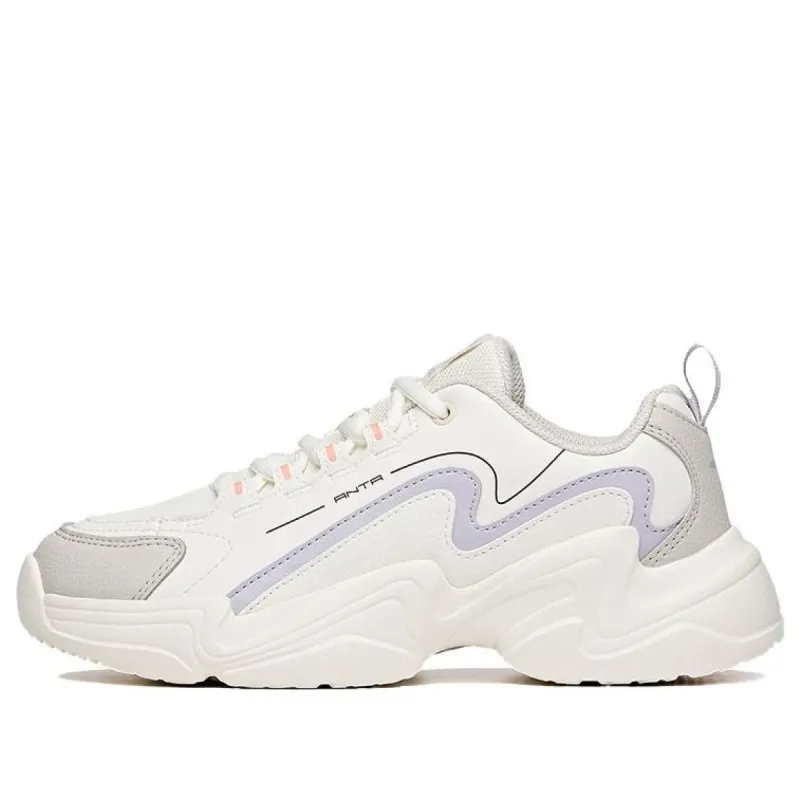 (WMNS) ANTA Life Series Sneakers 'White Purple' 122048881-1 sold by KicksCrew