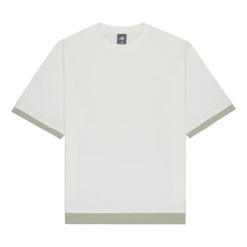 New Balance Crewneck Short Sleeve T-Shirt 'White Grey' AMT42314-CIC sold by KicksCrew