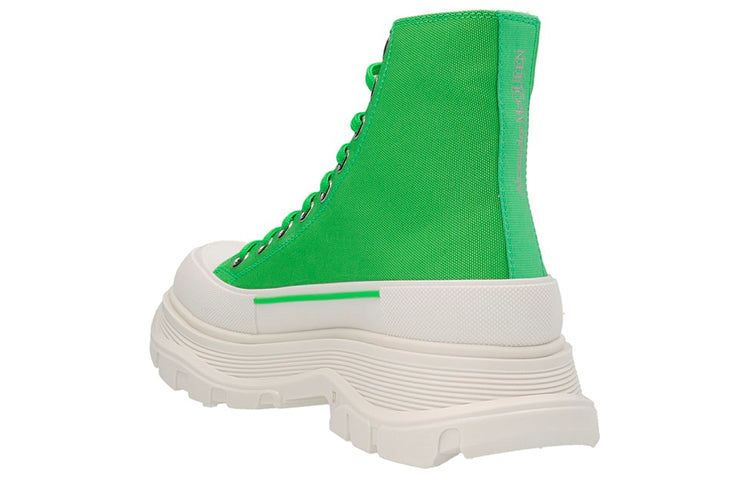(WMNS) Alexander McQueen Tread Slick Boots 'Green White' 697080W4UW23189 sold by KicksCrew product image thumbnail 2