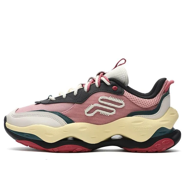 (WMNS) FILA FUSION CHEESE Sneakers 'Pink White Red' T12W331101FBW sold by KicksCrew