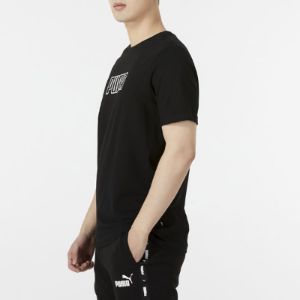 PUMA Essentials Logo T-shirt 'Black' 671602-01 sold by KicksCrew