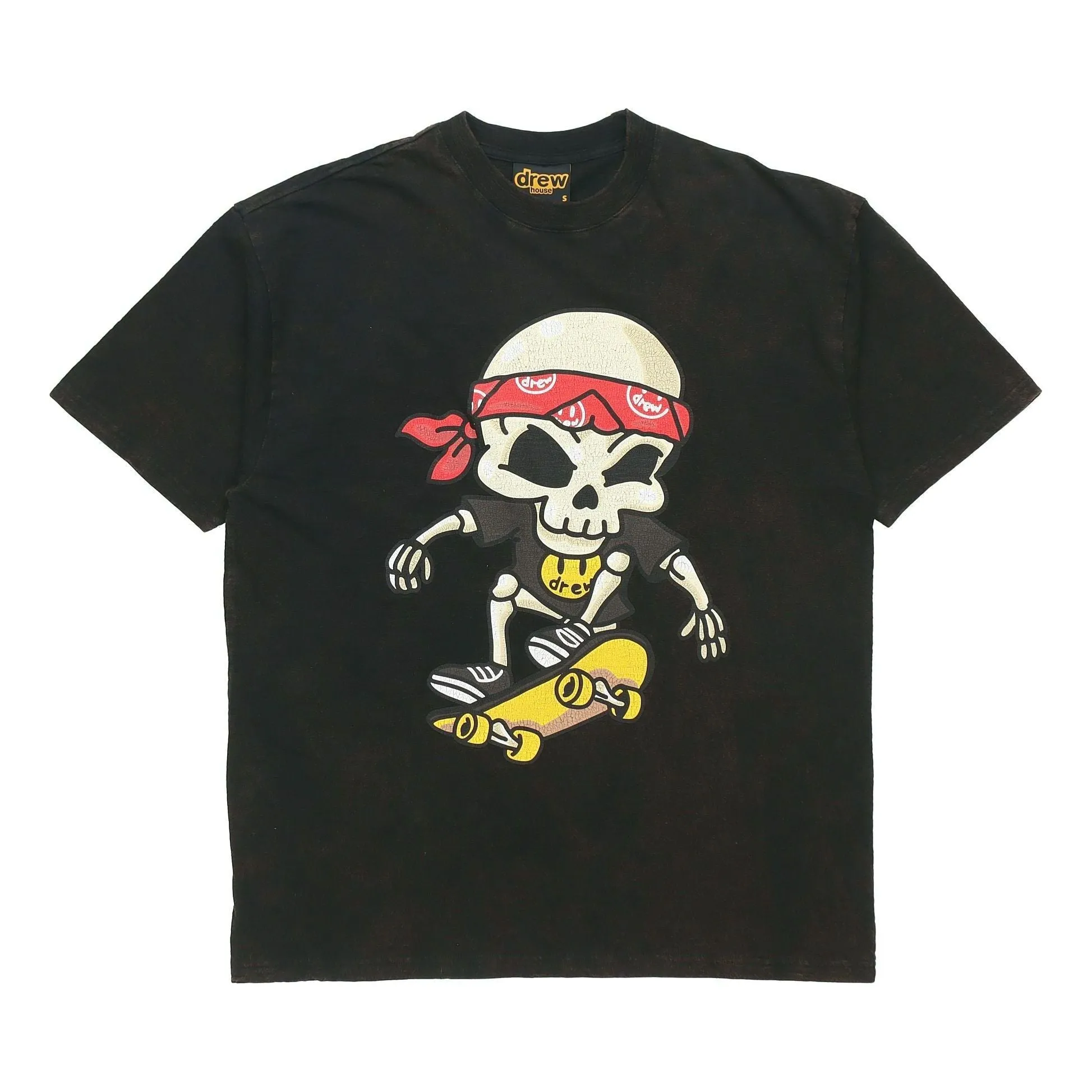 Drew House Hearty Vintage T-shirt 'Black' DR-SS21-46 sold by KicksCrew